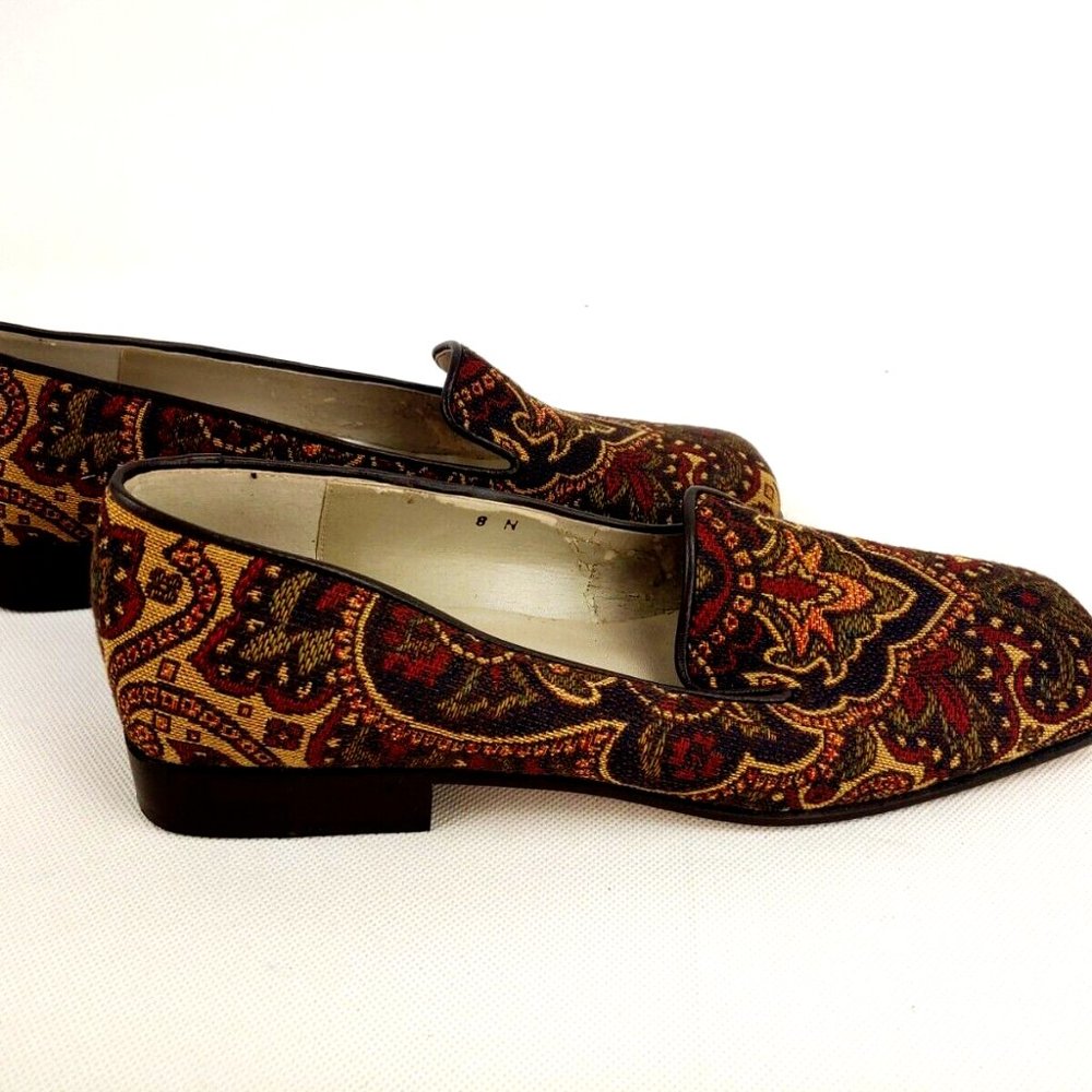 Talbots Women's Paisley Print Flats Loafers Size 8M